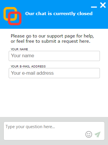 Leave your details to register a request